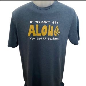 NWT RARE VOLCOM Stone - “If You Don't Got Aloha You Gotta Go, Brah” (Medium)
